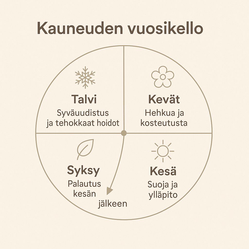 Kauneuden vuosikello tekstillä